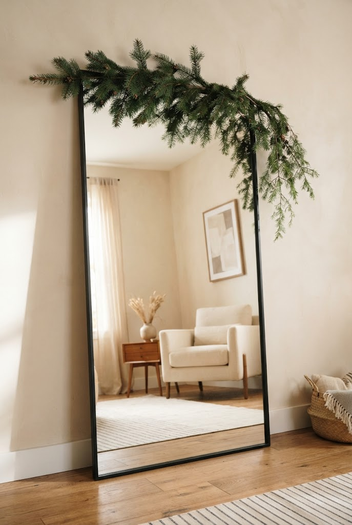 17. Evergreen Branches Resting on Wall Art
