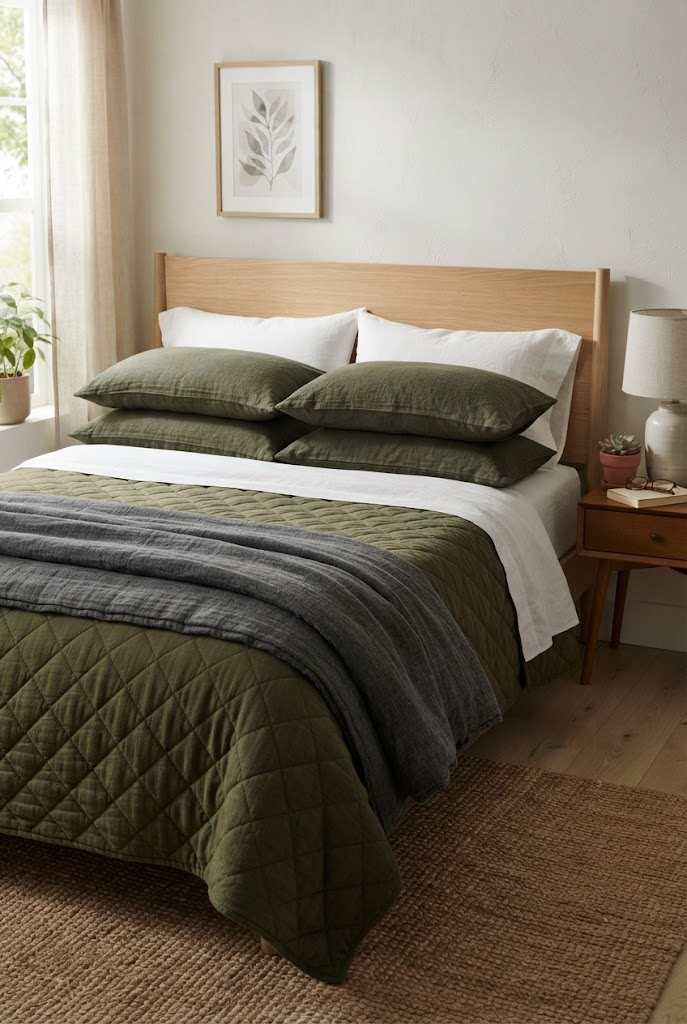 22. Layer Bedding with a Quilt and Duvet Combination