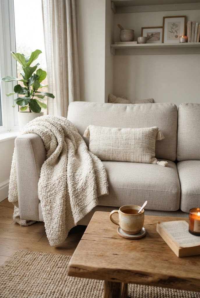 7. Chunky Bouclé and Wool Throw Blankets