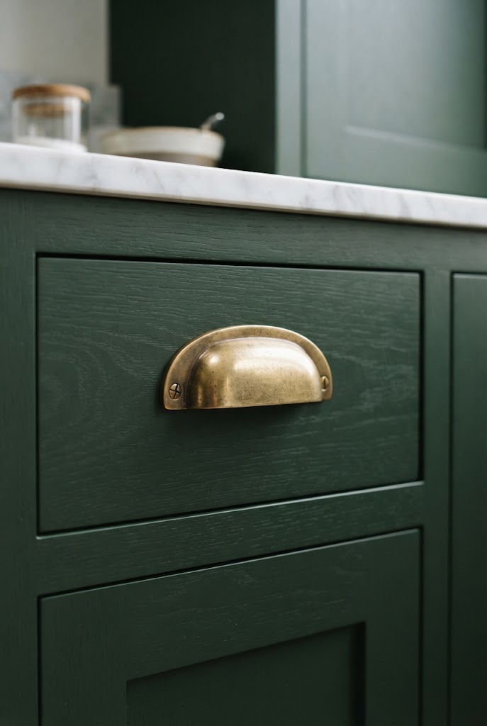 8. Swap Generic Cabinet Knobs for Heavy Unlacquered Brass Hardware